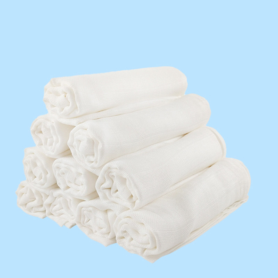 Coton en bambou Gauze Blankets Five Layers White Gauze Fabric doucement de 70% 30%