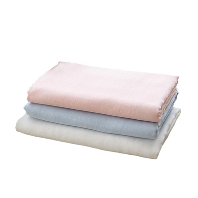 Le double bébé mou enveloppent le textile tissé de coton de soja de la couverture 40S de soins