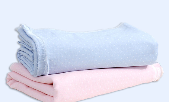 Le double bébé mou enveloppent le textile tissé de coton de soja de la couverture 40S de soins