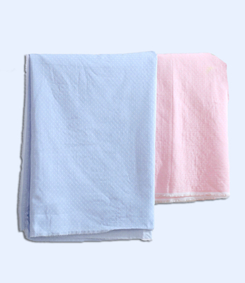 Le double bébé mou enveloppent le textile tissé de coton de soja de la couverture 40S de soins