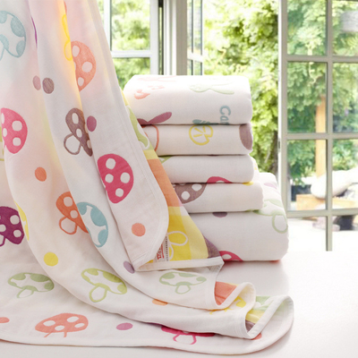 20S teints bavardent le tissu de coton blanc de jacquard toucher doux de quatre couches
