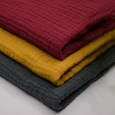 156X120 crêpe Gauze Fabric 40SX40S Gauze Blanket No Flurescent Agant organique