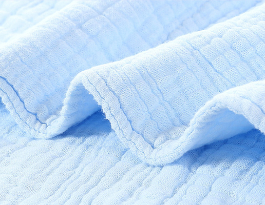 Le pli bleu Gauze Fabric By The Yard six couches enveloppent Gauze Fabric