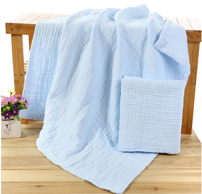 Le pli bleu Gauze Fabric By The Yard six couches enveloppent Gauze Fabric