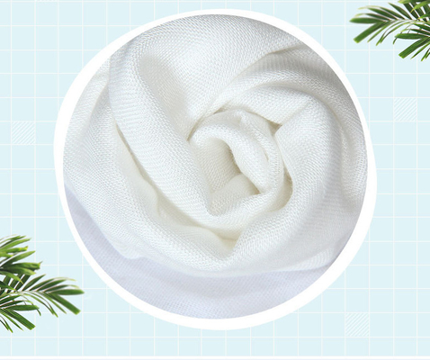 Coton tissé par 60S blanc naturel Gauze Fabrics 120GSM Gauze Cloth Diapers de plaine