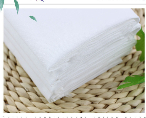double blanc Gauze Fabric Cotton Gauze Blankets de 60S 168X86 favorable à l'environnement