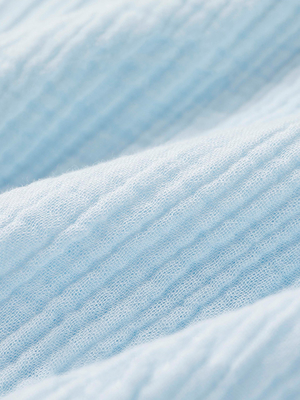 3 couches de santé bleu-clair de 40S 110*100 Gauze Fabric Infant Bath Towels