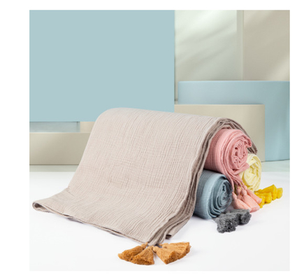 Crêpe verte naturelle Gauze Fabric 180GSM 145X120 trois couches