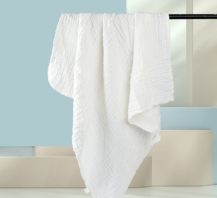 couche 220GSM des couches-culottes 4 de Gauze Fabric Twistless Cotton Gauze de la crêpe 165X135