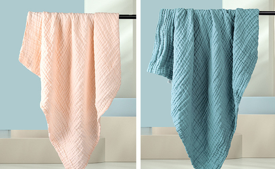 couche 220GSM des couches-culottes 4 de Gauze Fabric Twistless Cotton Gauze de la crêpe 165X135