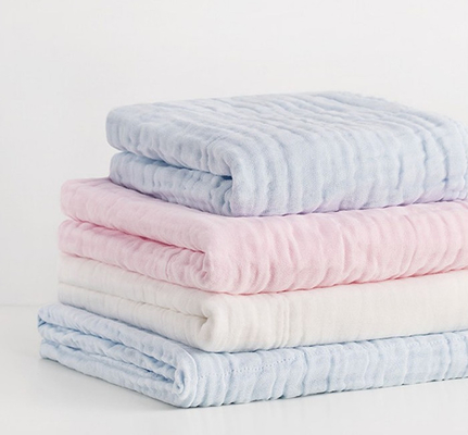 144X116 pelucheux 40S enveloppent profondément Gauze Fabric 6 couches pour des enfants