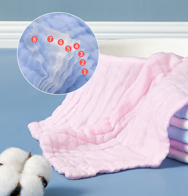 Huit couches 100 de coton Gauze Fabric For Swaddling Skin amical