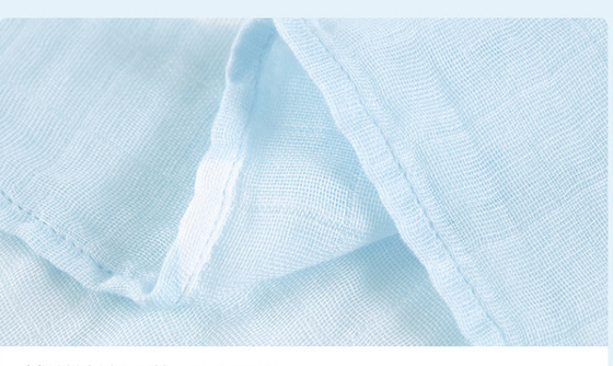 stabilité de couleur forte modale bleue tissée par coffre-fort de Gauze Towels 100% du bébé 30S