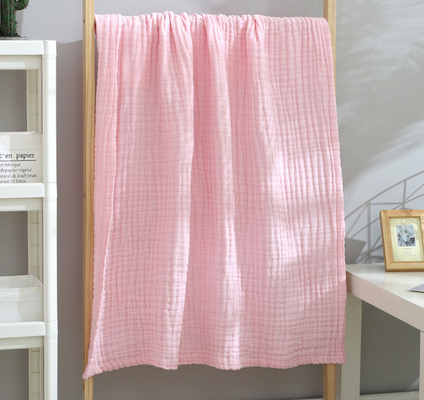 Le coton 100% mou de fibre enveloppent la catégorie de Gauze Fabric Two Layer Baby