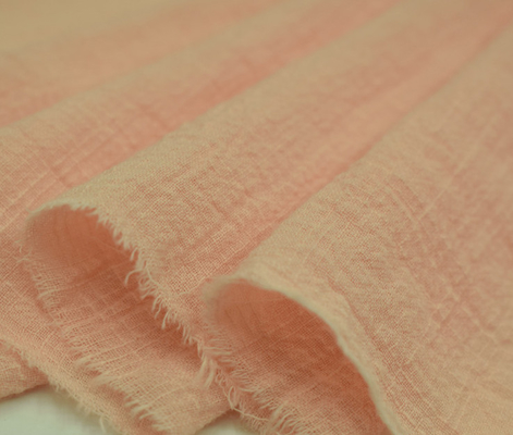Tissu environnemental Gauze Fabric orange de couverture de la mousseline 110GSM