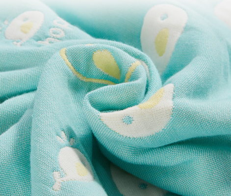 Absorption d'eau forte confortable matérielle peignée par crêpe de jacquard de coton
