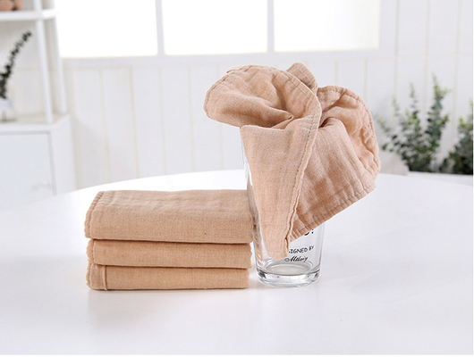Anti tissu statique de Gauze Fabric Brown Tan Gauze de coton tissé par 175X135