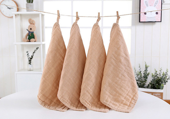 Anti tissu statique de Gauze Fabric Brown Tan Gauze de coton tissé par 175X135