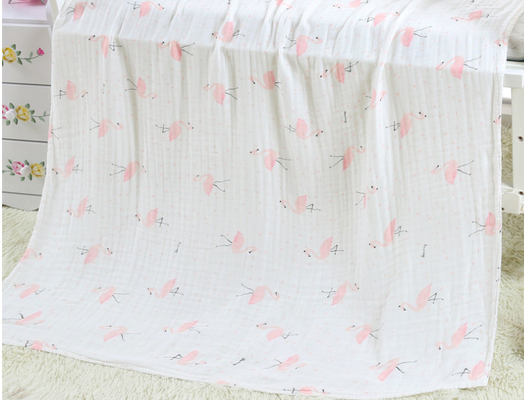 Aucun séchage rapide fluorescent de Swaddle Gauze Fabric Baby Bath Towels d'agent