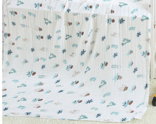 Aucun séchage rapide fluorescent de Swaddle Gauze Fabric Baby Bath Towels d'agent