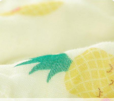 Viable nouveau-né de impression animal de Gauze Fabric Swaddle Wrap For de coton organique