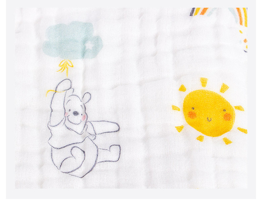 Couche florale peignée Gauze Blanket No Chemical du coton 40S Gauze Fabric 6