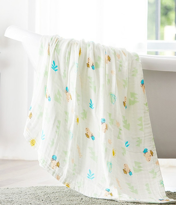Cinq couches de 240GSM Gauze Fabric Swaddle Blanket Fabric mince respirable