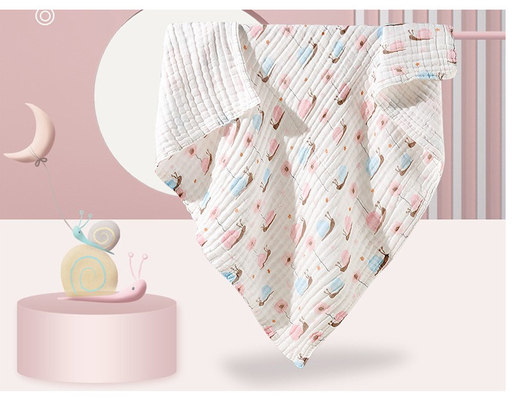 100% Gauze Fabric imprimé en bambou