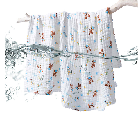 Tissu d'habillement de bébé de résistance de 240GSM Gauze Swaddle Fabric Good Cold