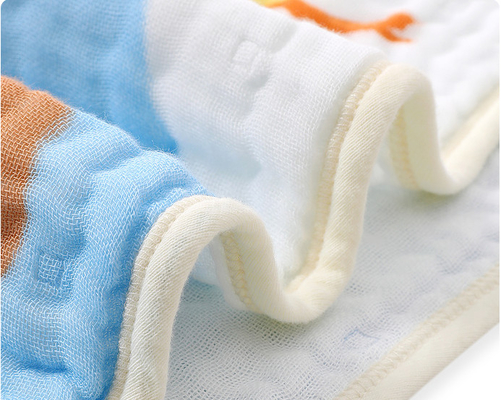 Six couches de coton tissé par 40S de bébé de Gauze Fabric Gauze Handkerchief For