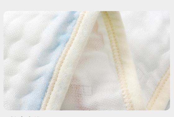Six couches de coton tissé par 40S de bébé de Gauze Fabric Gauze Handkerchief For