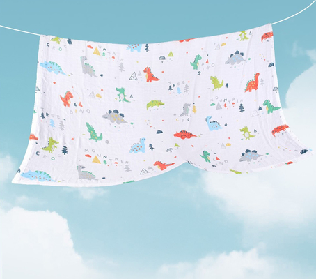 Tissu respirable antibactérien de Gauze Fabric Lovely Patterned Gauze du triple 40S