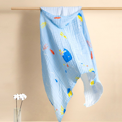 Quatre couches ont imprimé Gauze Fabric tissu mou de bébé de largeur de 53 pouces