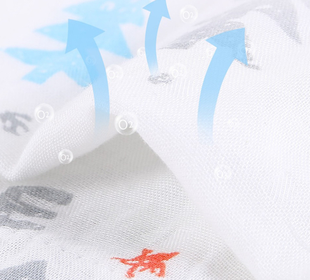 57 pouces 58 avancent la serviette petit à petit blanche de literie de Gauze Cotton Fabric Children Clothing