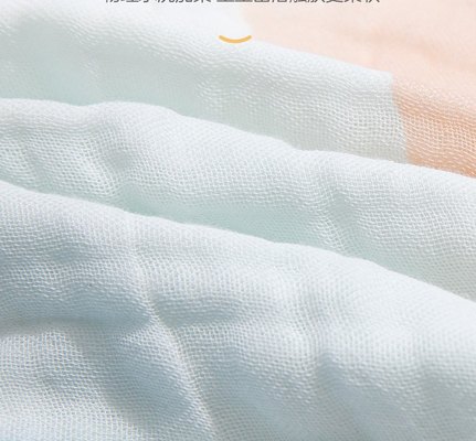 Le coton 100% a imprimé Gauze Fabric 100 mètres/ne roule aucun agent fluorescent