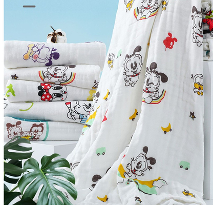 La couche-culotte lourde de Gauze Fabric 40S 210gsm de coton d'habillement de nourrissons rotent des tissus