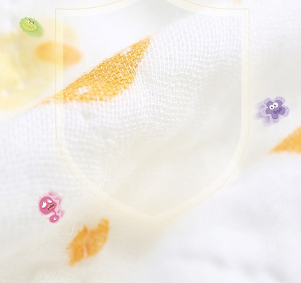 Le coton 100% a imprimé Gauze Fabric 100 mètres/ne roule aucun agent fluorescent