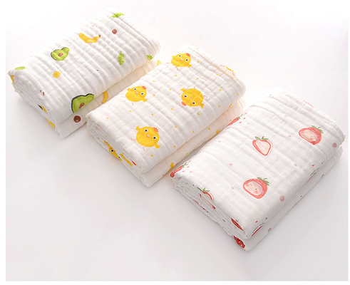 Le coton 100% a imprimé Gauze Fabric 100 mètres/ne roule aucun agent fluorescent