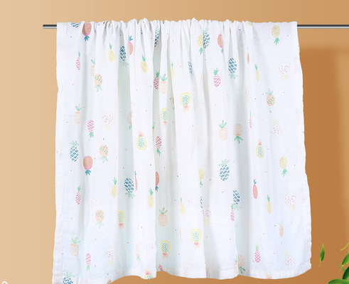 Le double imprimé simple Gauze Fabric By The Metre enveloppent 120X120 couvrant irritant non