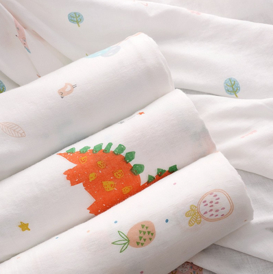 Double blanc multicouche Gauze Fabric