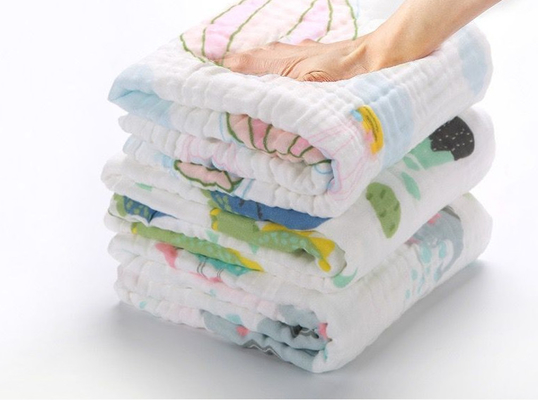 Coton pur des nourrissons 40S charge statique de Gauze Fabric For Newborn Clothes de 4 couches anti