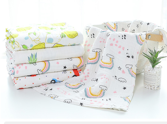 200gsm le bébé en bonne santé Gauze Fabric 40S a peigné le coton Gauze Fabric naturel