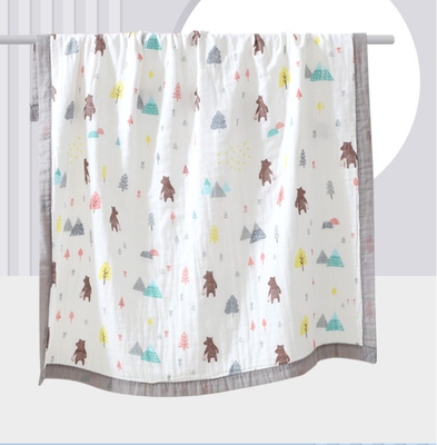 Couche Gauze Fabric Infants Cover Wrap du coton peignée par modèle vif 4