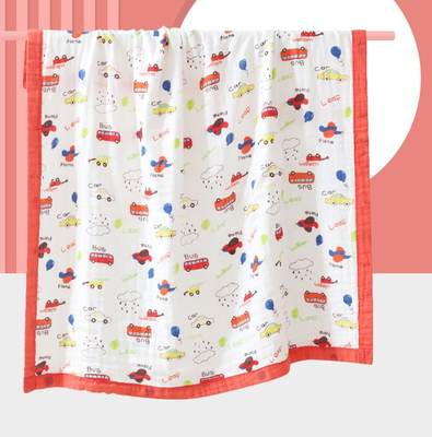 Belle couche Gauze Fabric 200gsm de l'impression 4 d'animaux aucun agent fluorescent