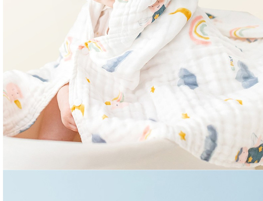 Gauze Fabric Baby Gauze Blankets naturel écologique 100m/petit pain