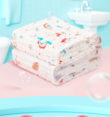 Pli multicouche peigné Gauze Blanket Soft Gauze Fabric de coton