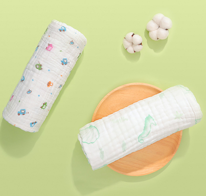 Pli multicouche peigné Gauze Blanket Soft Gauze Fabric de coton