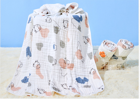 Couche Gauze Fabric Children Cover Blanket de pouce 6 du profil sous convention astérisque 53