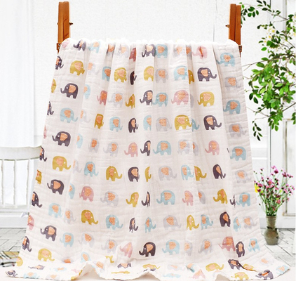 Couche Gauze Fabric High Hygroscopicity du coton 6 du modèle de fleur d'usines 40S
