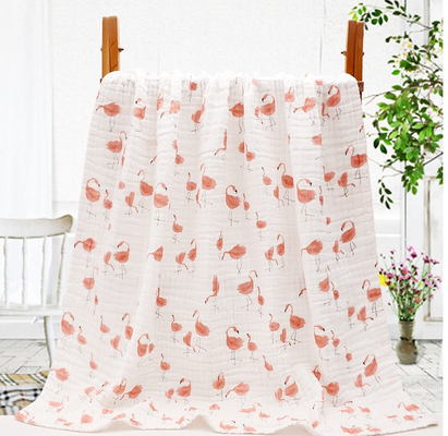 Couche Gauze Fabric High Hygroscopicity du coton 6 du modèle de fleur d'usines 40S